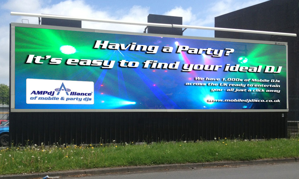 Find-a-disco hoarding
